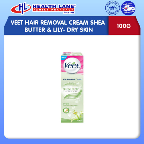 VEET RAMBUT REMOVAL KRIM SHEA BUTTER & LILY- DRY KULIT (100G)